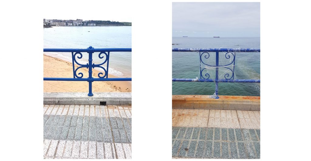 Fotos comparativas, barandillas Santander. Grupo Alceda