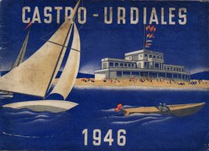 Portada del folleto de promoción turística de Castro Urdiales de 1946.